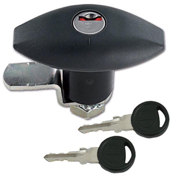 Klappenschloss Schloss Serviceklappe Gaskasten Wohnwagen Wohnmobil Caravan schwarz Ellipse