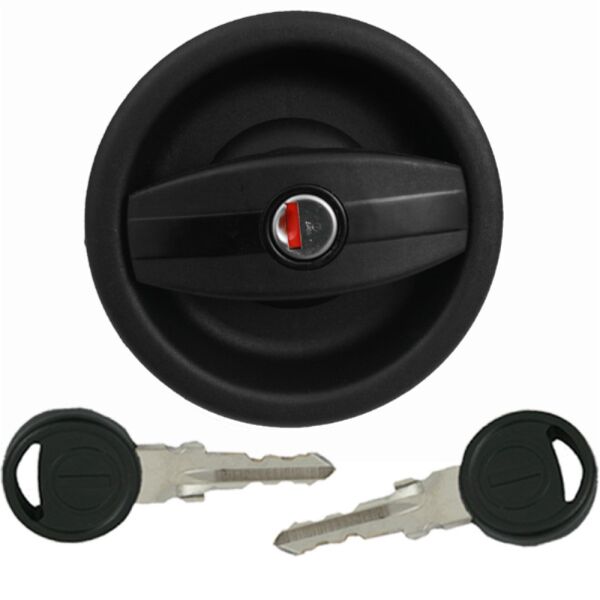 Türschloss Schloss Türriegel Wohnwagen Wohnmobil Caravan Boot schwarz Außenteil linksdrehend