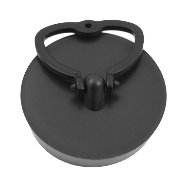 Ablaufgarnitur 1,5 Zoll Weiß - Mit Edelstahlsieb & Gummistöpsel