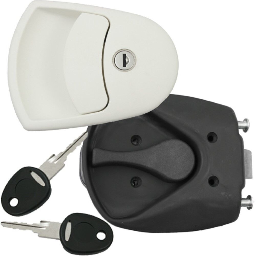 Türschloss Für Wohnwagen & Caravan - FF-System, Schwarz, Mit 2 Schlüsseln, Witterungsbeständig