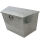 Robuste Staubox aus Aluminium, ideal für Deichsel und Ladeflächen, mit Riegelschloss und Gummidichtung. Ansicht geschlossen