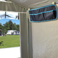 Hängeorganizer Organizer Hängeaufbewahrung Stoff Camping Wohnwagen Wohnmobil Caravan Boot Zelt Vorzelt 60 x 20 cm blau