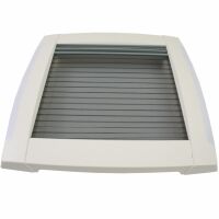 Innenrahmen für MPK Dachluke Dachfenster Dachhaube 40 x 40 cm Wohnwagen Wohnmobil Caravan mit LED Beleuchtung und Doppelplissee