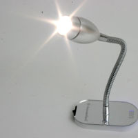 12Volt LED USB Schwanenhals Leselampe kaltweiß...