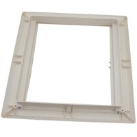 Innenrahmen für MPK Dachhaube Dachluke 40x40 mit Rollo + Moskitonetz perlweiß