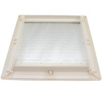 Innenrahmen für MPK Dachhaube Dachluke 40x40 mit Rollo + Moskitonetz perlweiß