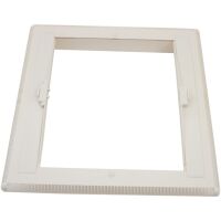 Innenrahmen für MPK Dachhaube Dachluke 40x40 mit Rollo + Moskitonetz perlweiß
