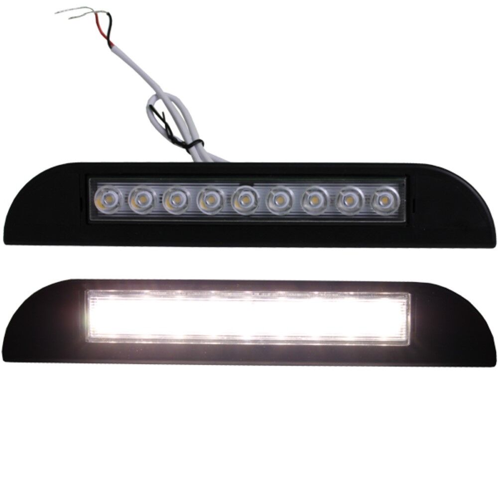 10x 12V LED Dach Deckenlampe Wohnmobil Wohnwagen Beleuchtung 3W Warmweiß  Schwarz