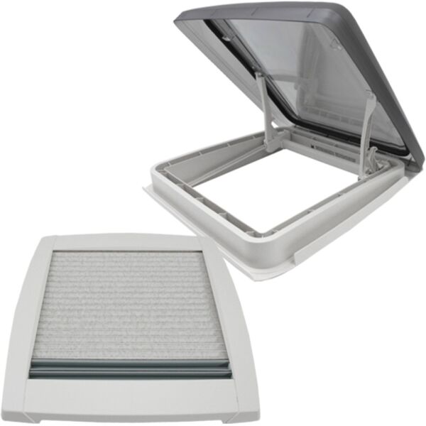 MPK VisionStar M pro 2 getönte Klarglas Dachluke Dachfenster Dachhaube 40 x 40 cm signalweiß