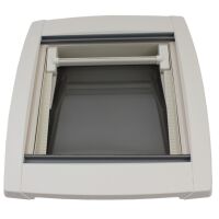 MPK VisionStar M pro 2 getönte Klarglas Dachluke Dachfenster Dachhaube 40 x 40 cm in perlweiß