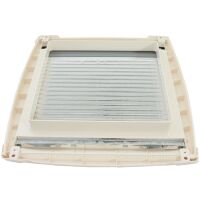 MPK VisionStar M pro 2 getönte Klarglas Dachluke Dachfenster Dachhaube 40 x 40 cm in perlweiß