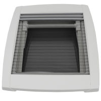 MPK VisionStar M pro 2 getönte Klarglas Dachluke Dachfenster Dachhaube 40 x 40 cm in signalweiß