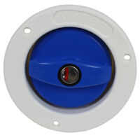 Einfüllstutzen + Tankdeckel Wasser Frischwassertank Wohnwagen Wohnmobil Boot weiß blau 40 mm