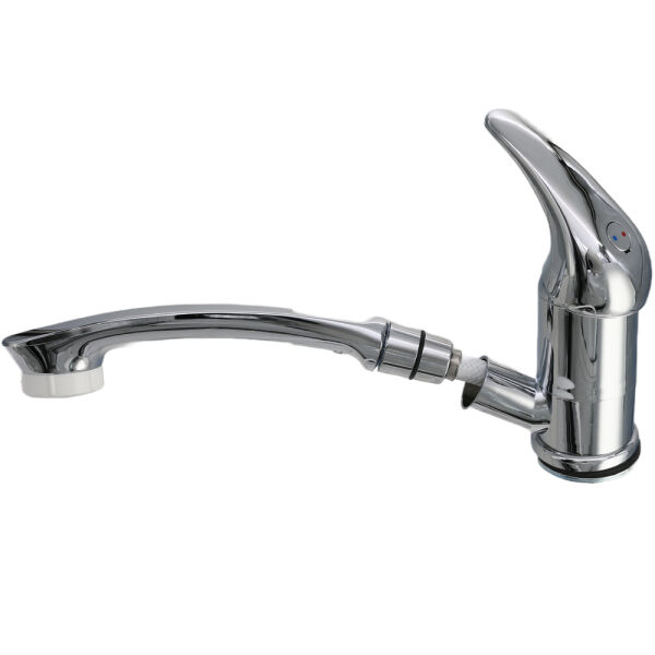 Paini Einhebel-Küchenmischer Aus Edelstahl Mit Ausziehbarer Handbrause – Made In Italy, Modernes Design