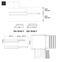 THULE Slide Out 12V G2 550 ALU elektrische TrittstufeTritt Einstieg Wohnmobil Wohnwagen