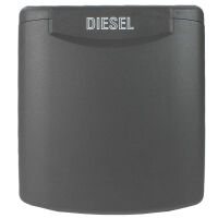 ABL Einfüllstutzen Diesel Tankdeckel Wohnmobil Boot mit Magnetdeckel 50 mm grau