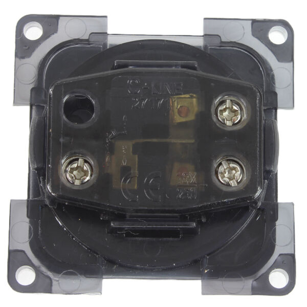 Doppel Steckdose C-Line Steckdose 12V Steckdose Schwarz Für Wohnmobil & Wohnwagen | Kompatibel Mit CBE, Presto, Inprojal | Ideal Für Camping 12 Volt Steckdose C -Line Wohnmobil Steckdose
