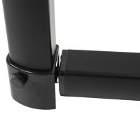 Gelenktischfuß Tisch Stützfuß Caravan Wohnwagen Wohnmobil Boot Alu schwarz 720 mm