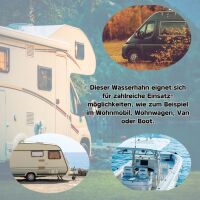Capri Kompakt Wasserhahn mit Schalter schwarz matt Einhebelmischer Wohnmobil Wohnwagen Caravan Camping Boot