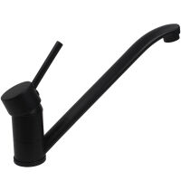 Wasserhahn Einhebelmischer Stilo Wohnmobil Wohnwagen Caravan Camping Boot schwarz matt Messing 26 cm