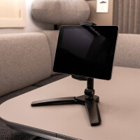 Halter für Handy Smartphone Tablet Tablethalter Handyhalter Ständer mit Wandhalterrung Metall schwarz