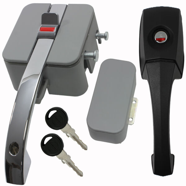 Türschloss Schloss Türriegel STS Zadi Wohnwagen Wohnmobil Caravan Boot grau