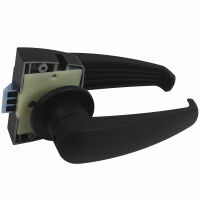 Türschloss komplett Türdrücker Tür Türklinke Bad Wohnwagen Wohnmobil Caravan Boot schwarz 7x7 mm