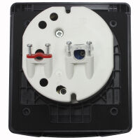 ABL Multifunktions Außensteckdose Vorzeltsteckdose Wohnmobil Wohnwagen 220V 230V Sat Antenne  USB A + USB C schwarz