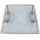 MPK Ersatzhaube Dachluke Dachfenster Dachhaube 40 x 40 cm Modell 42 / 420 Wohnwagen Wohnmobil Caravan Camper grau