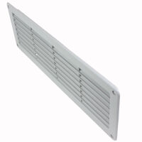 Lüftungsgitter Kühlschrank Wohnwagen Wohnmobil Caravan Boot 370 x123 mm + Gitter hellgrau