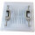 MPK Ersatzhaube Dachluke Dachfenster Dachhaube 28 x 28 cm Modell 29 / 290 Wohnwagen Wohnmobil Caravan grau