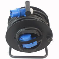 CEE Kabeltrommel 25 m 3x 2,5 mm² Verlängerungskabel mit Winkelstecker + Steckdose 230V