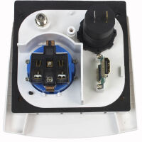 Multifunktions Außensteckdose Wohnmobil Wohnwagen 220V 230V Sat Antenne USB A+C HDMI Raute