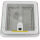 Dachluke Dachfenster Dachhaube 28x28 cm + Ventilator + Innenrahmen weiß