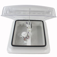 Dachluke Dachfenster Dachhaube 28x28 cm + Ventilator +...