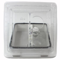 Dachluke Dachfenster Dachhaube 28x28 cm + Ventilator + Innenrahmen klarglas
