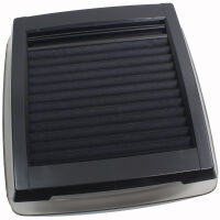 MPK Vision Vent S pro getönte Klarglas Dachluke Dachfenster Dachhaube 28 x 28 cm schwarz