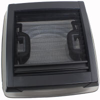 MPK Vision Vent S pro getönte Klarglas Dachluke Dachfenster Dachhaube 28 x 28 cm schwarz