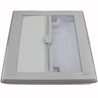 MPK Modell 42 Dachluke Dachfenster Dachhaube 40 x 40 cm + Doppelrollo Wohnwagen Wohnmobil Caravan grau