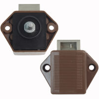 Baldacci ABS Push-Lock Möbelschloss Klappe Türschloss Bad Schrank rund chrom