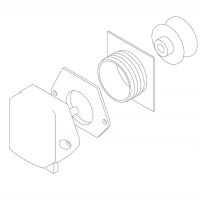 Baldacci ABS Push-Lock Möbelschloss Klappe Türschloss Bad Schrank rund chrom