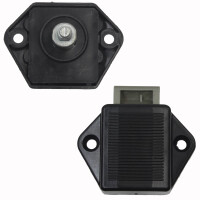 Baldacci ABS Push-Lock Möbelschloss Klappe Türschloss Bad Schrank rund schwarz