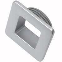 Baldacci Zamak Push-Lock Möbelschloss Klappe Türschloss Bad Schrank quadratisch silber