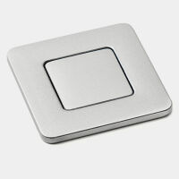 Baldacci Zamak Push-Lock Möbelschloss Klappe Türschloss Bad Schrank quadratisch silber