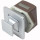 Baldacci Zamak Push-Lock Möbelschloss Klappe Türschloss Bad Schrank quadratisch silber
