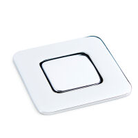 Baldacci Zamak Push-Lock Möbelschloss Klappe Türschloss Bad Schrank quadratisch groß chrom