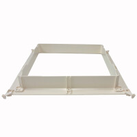 Montagerahmen für MPK VisionVent S pro Dachluke Dachfenster Dachhaube 28x28 Wohnwagen Wohnmobil perlweiß