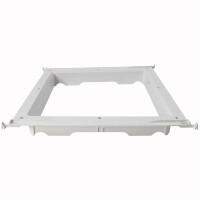 Montagerahmen für MPK VisionVent S pro Dachluke Dachfenster Dachhaube 28x28 Wohnwagen Wohnmobil signalweiß