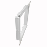 Montagerahmen für MPK VisionVent S pro Dachluke Dachfenster Dachhaube 28x28 Wohnwagen Wohnmobil signalweiß