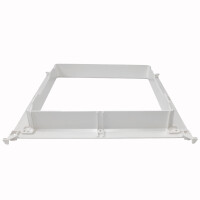 Montagerahmen für MPK VisionVent S pro Dachluke Dachfenster Dachhaube 28x28 Wohnwagen Wohnmobil signalweiß